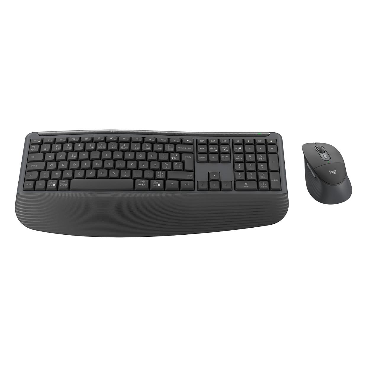 Combo (Tastierë & Maus) Logitech MK880 for Business, Wireless, Plunger, Full Size, 4000DPI, 6 Butona, Bluetooth + Logi Bolt - Grafit