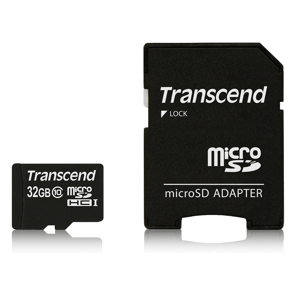 Kartë Memorie SD CARD 32GB Transcend Premium MicroSDHC 10MB/s +Adapter - 2