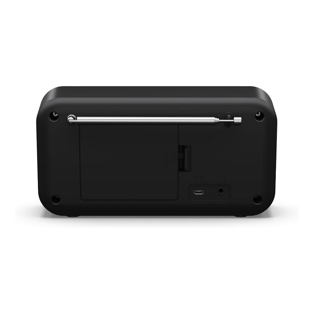 Radio portative Sharp DR-P420, DAB, DAB+, FM, Tuner digjital, 2 W RMS, Ekran LCD, Dalje për kufje 3,5 mm, Micro-USB - Zezë - 3