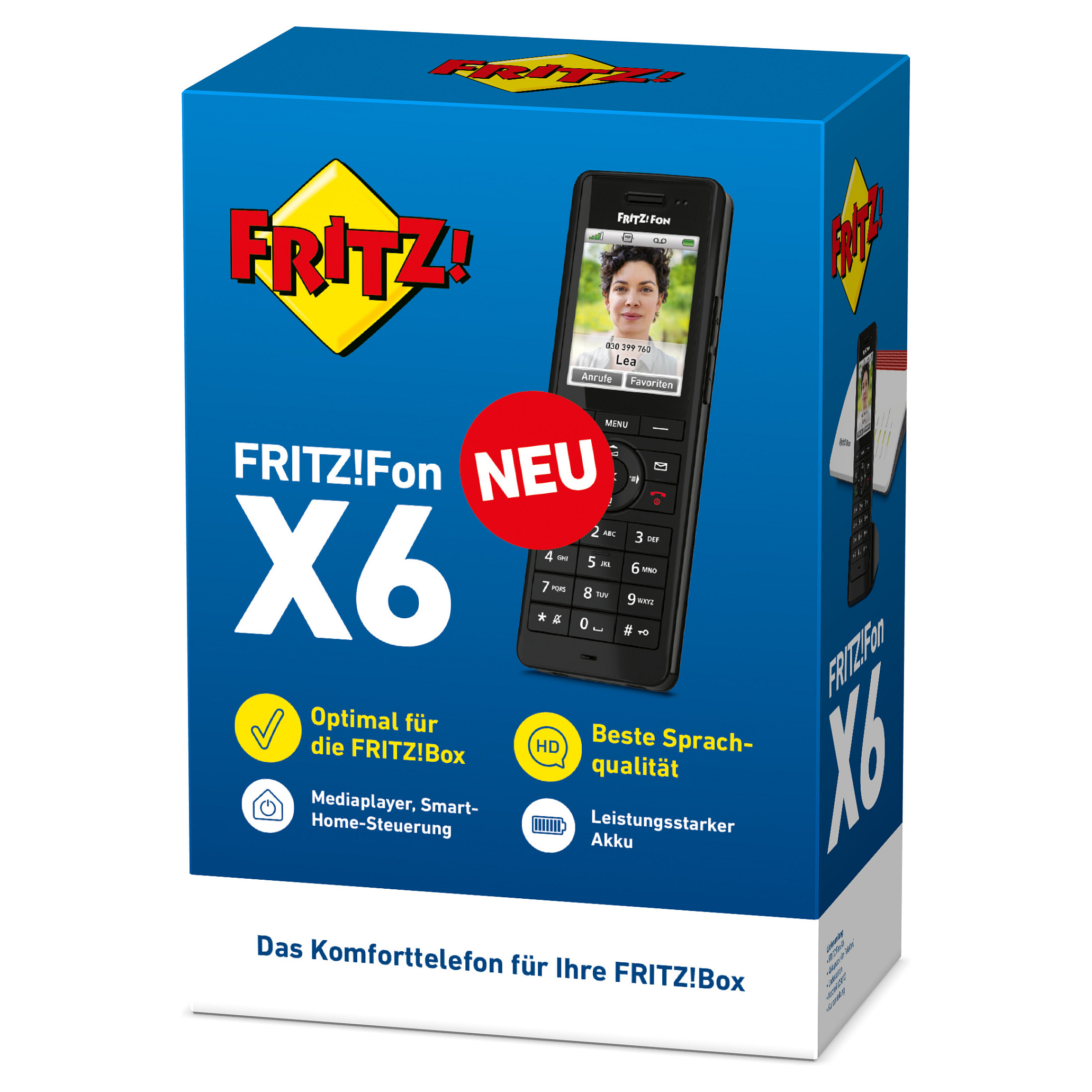 Telefon i thjeshtë AVM FRITZ!Fon X6, e zezë - 5