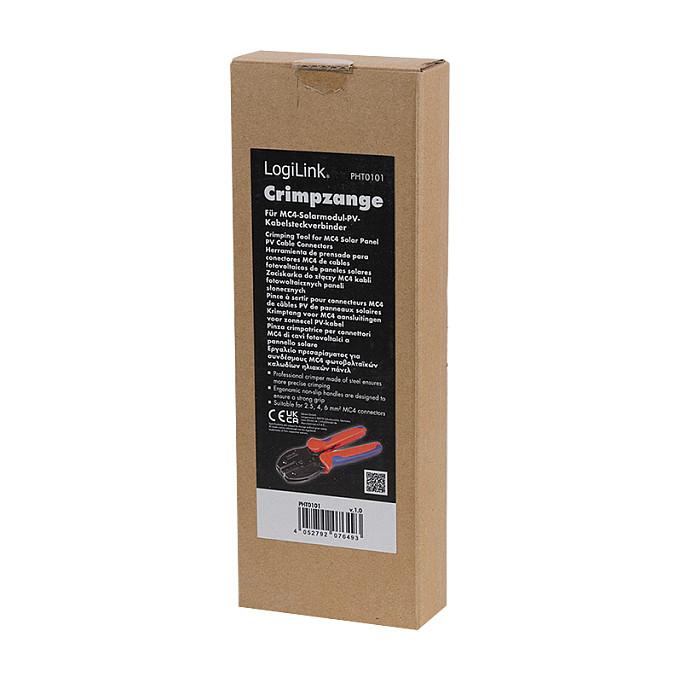 Pincë për Shtrëngim të Konektorëve PV LogiLink PHT0101, 2.5mm², 4mm², 6mm² - Kuqe/Blu - 5