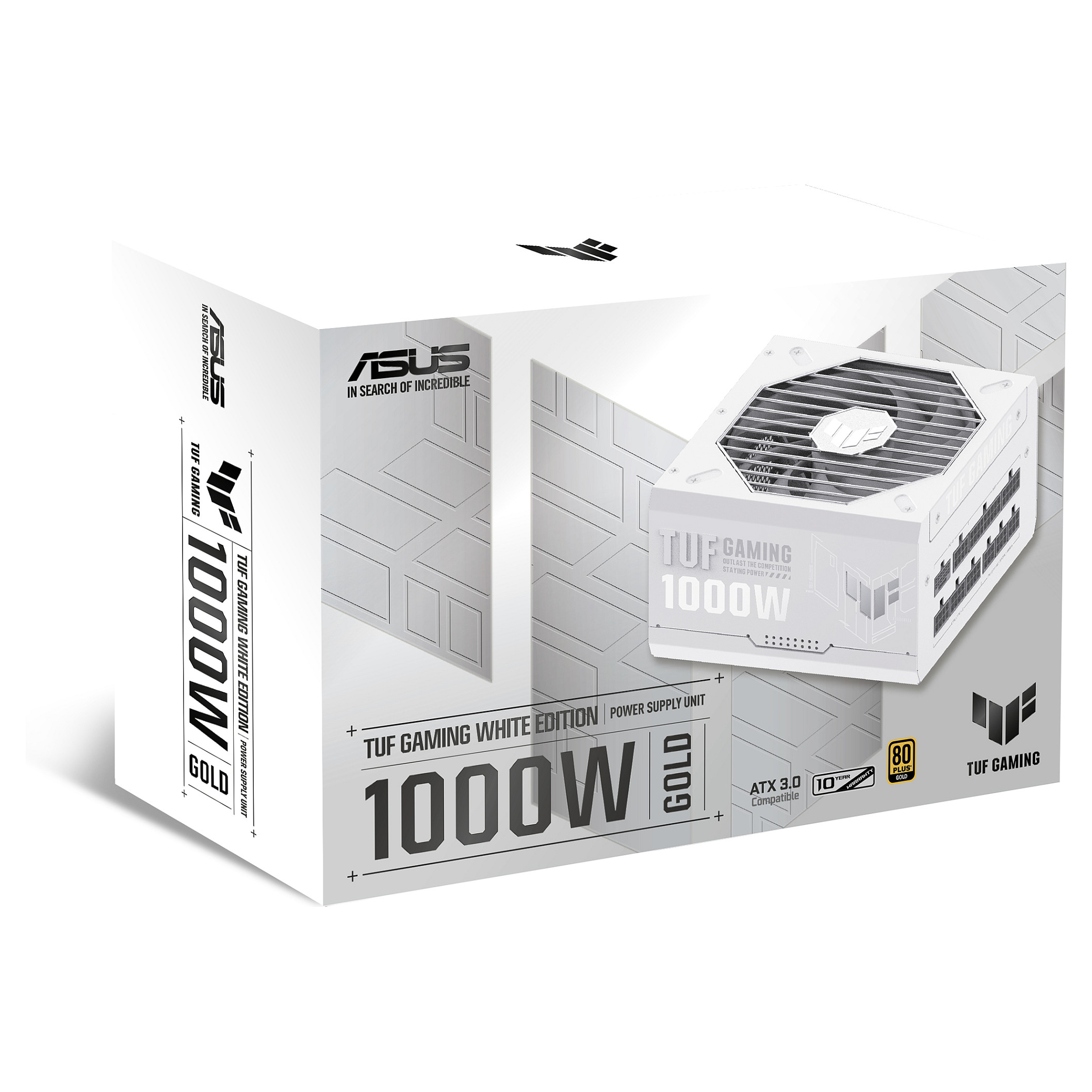 Furnizues Energjie ASUS TUF Gaming White Edition / 1000W / 80 PLUS Gold / ATX 3.1 - Bardhë - 12