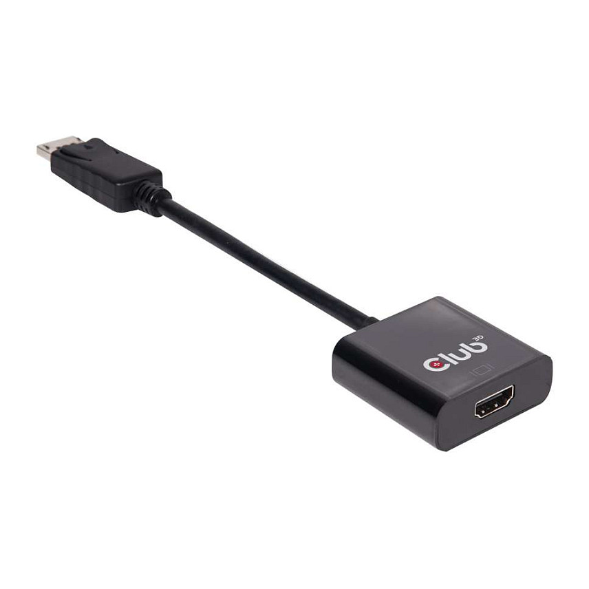 Adapter Club3D / DisplayPort Plug → HDMI 2.0-A Socket / Aktiv / 3D / 4K / 60Hz / St/Bu  - Zezë - 1