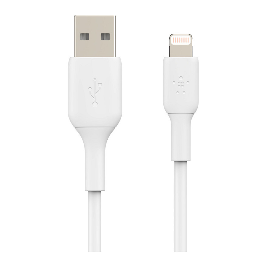 Kabllo Belkin CAA001BT1MWH / Lightning → USB-A / 1m – Bardhë - 3
