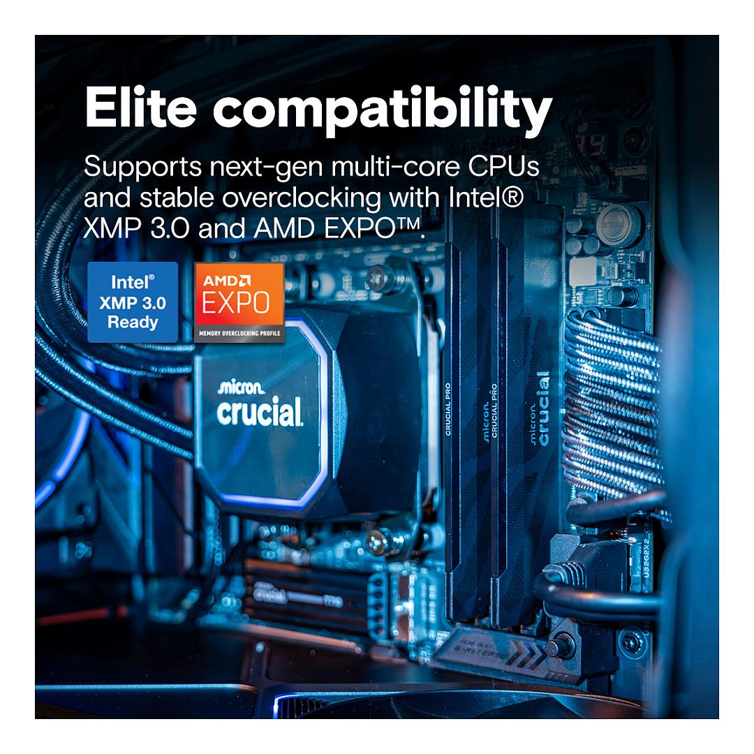 RAM Memorie DDR5 Crucial Pro, 32GB (2x16GB), 6400MT/s, CL32 - Zezë - 4