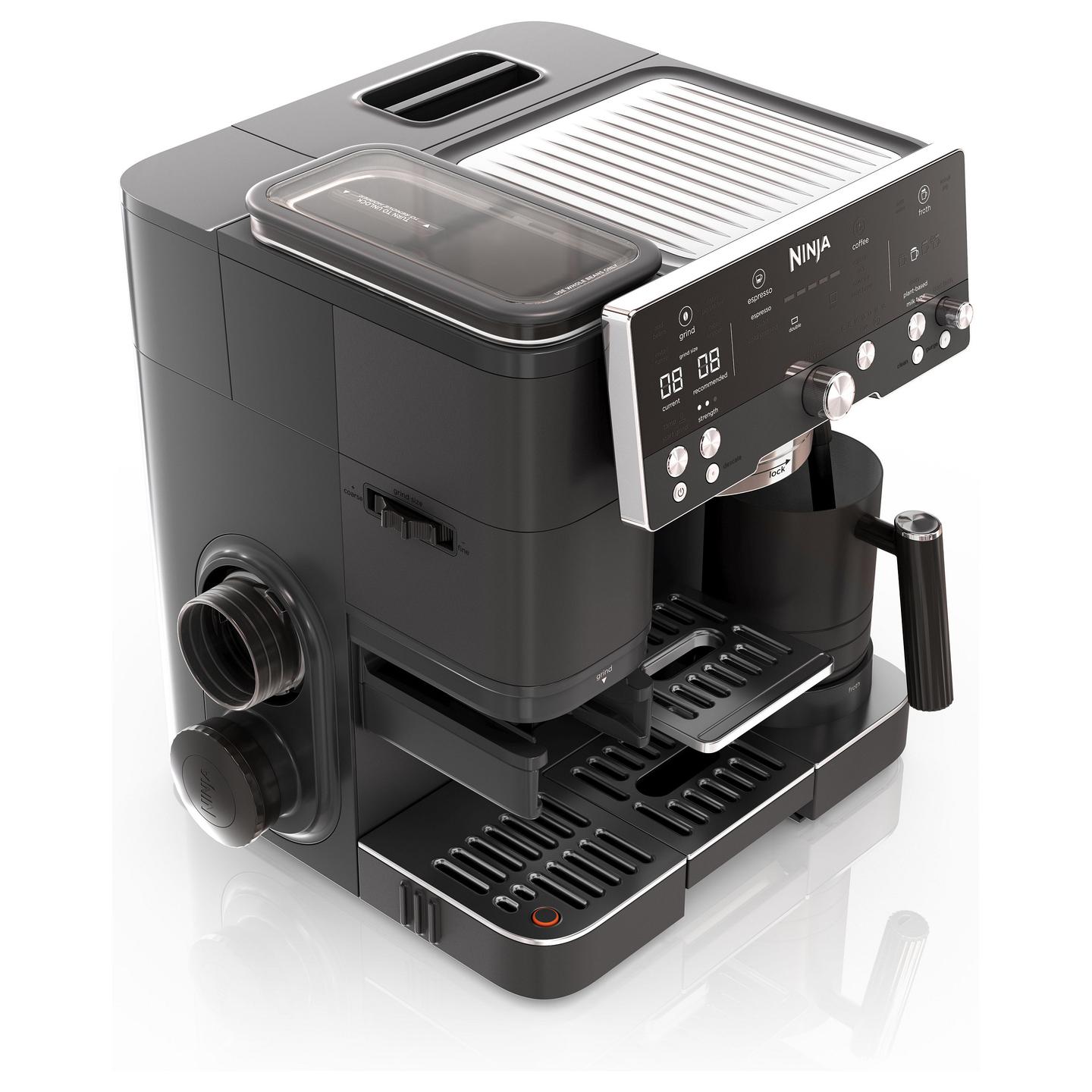 Aparat për Kafe Ninja Luxe Café Premier ES601EUBK, 1650 W, Mulli i Integruar, 25 Nivele Bluarjeje, 2 L – Zezë - 3