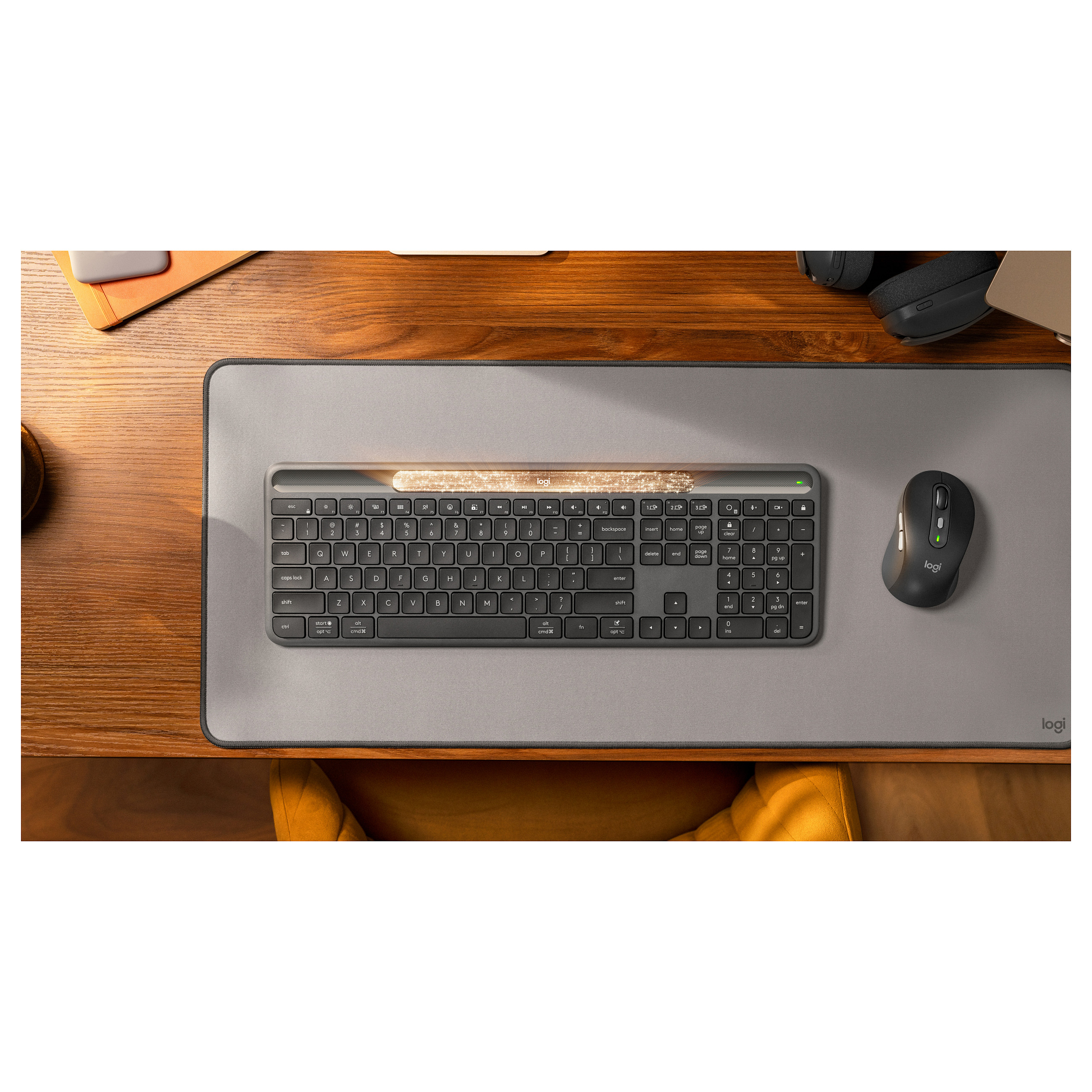 Tastierë pa kabllo Logitech Signature Slim Solar K980 / QWERTY - Grafit - 8