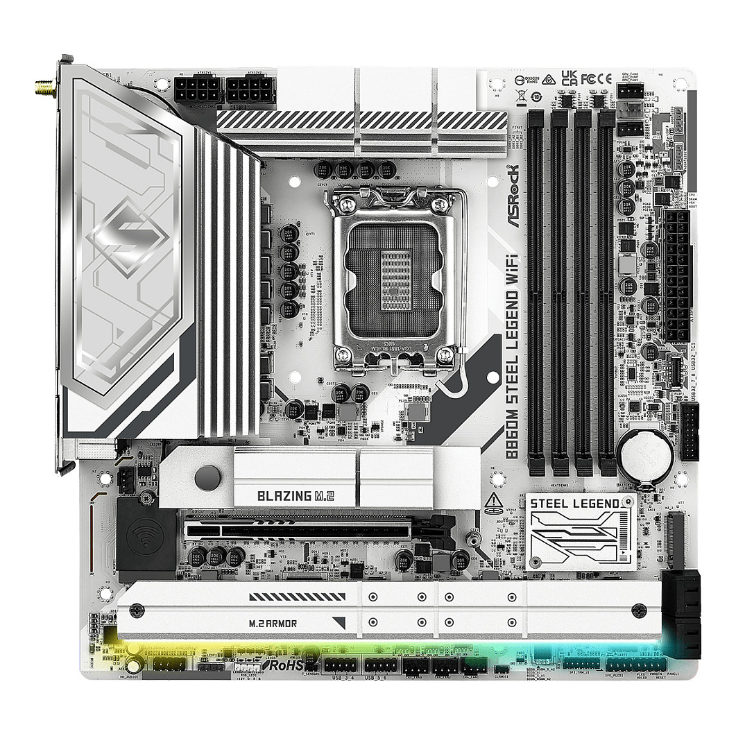 Pllakë Amë ASRock / B860M Steel Legend WiFi / 1851 / mATX / HDMI-DP / DDR5 - 2