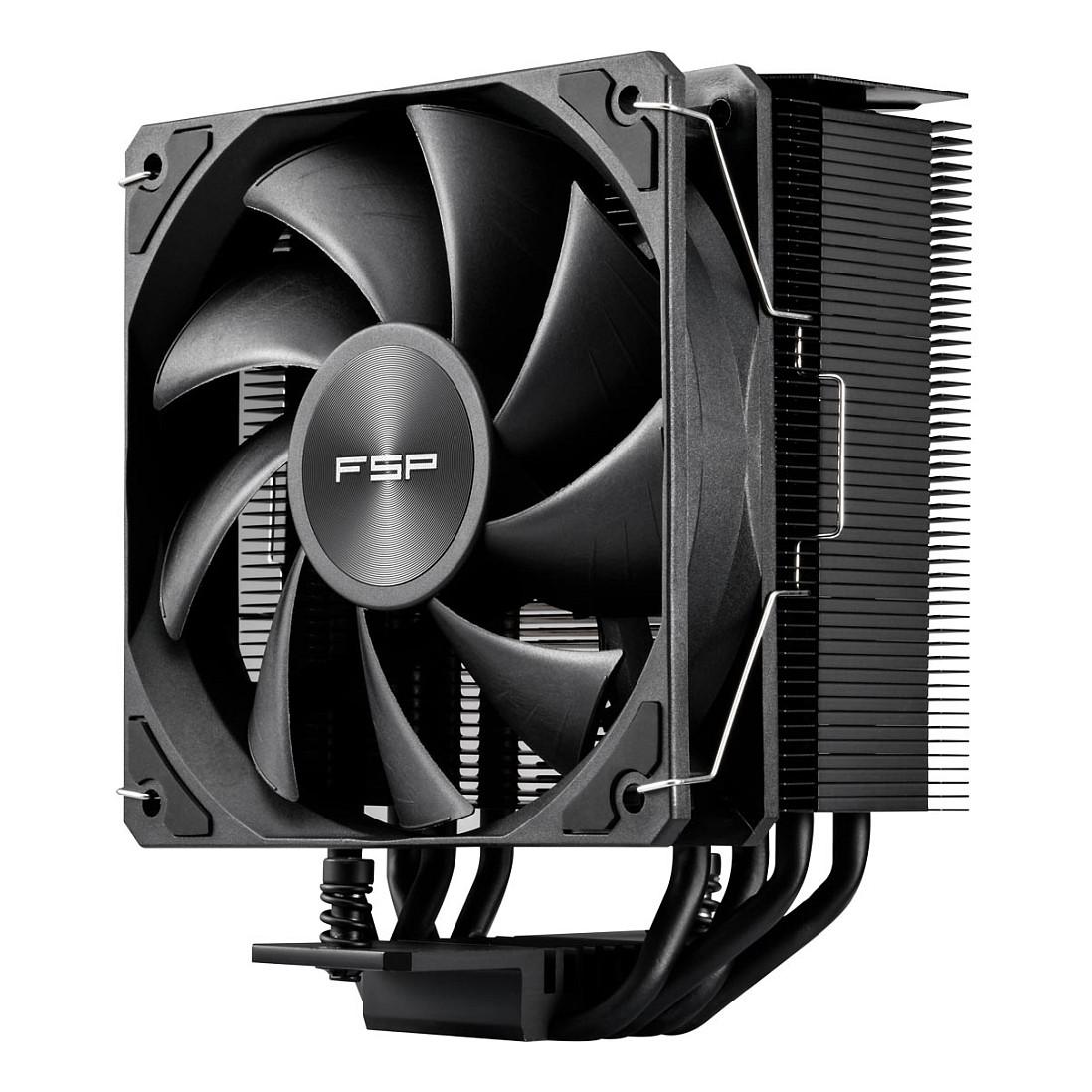 Ftohës për Procesor FSP NP5-B / Air Cooler / 120mm / 800-1600 RPM / 4x Heat Pipe / 200W - Zezë - 3