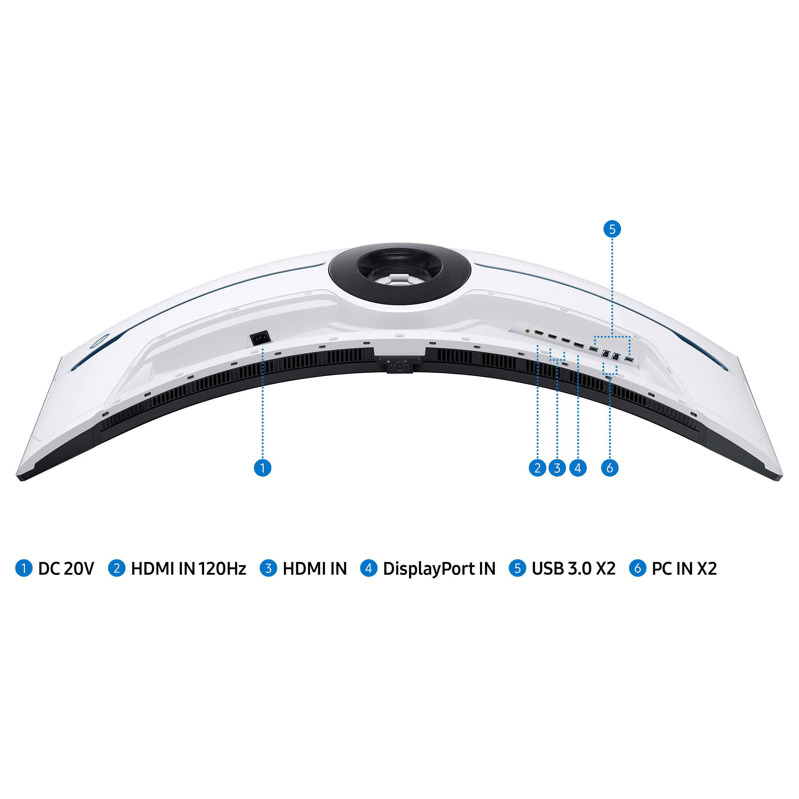 Ekran Gaming Samsung Odyssey Neo G9 S57CG954NU / 57"/ DualUHD VA Curved / 240Hz / 1ms / DP+HDMI+USB - Zezë / Bardhë - 21