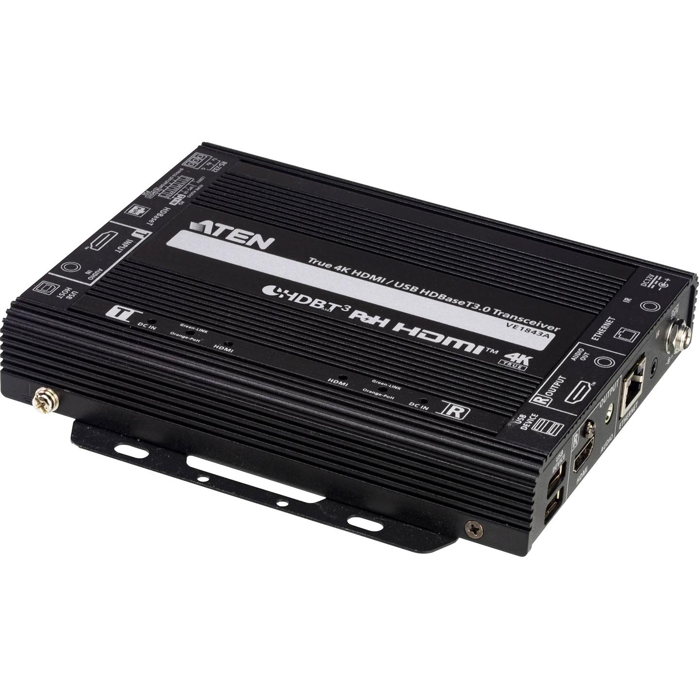 Transceiver ATEN VE1843A, HDMI True 4K, USB, HDBaseT 3.0, 60Hz, 100m - Zezë