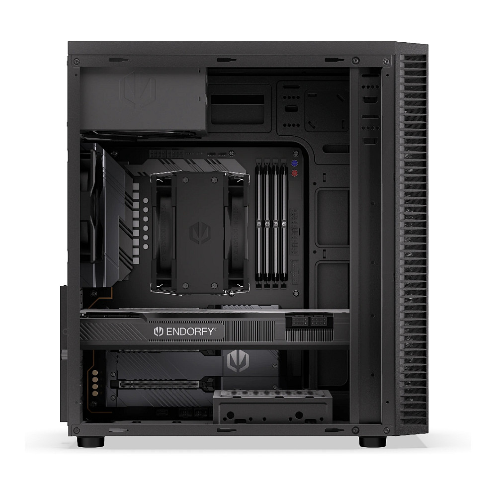 Kasë PC ENDORFY Armis 100 Solid / Tower / 120mm Fan / HDD 2.5"/3.5"/5.25" - Zezë - 6
