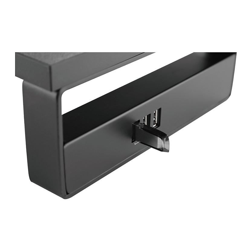 Mbajtëse për Monitor EQUIP 650881, 1 monitor, deri 15kg, 3 × USB 2.0 - Zezë - 4