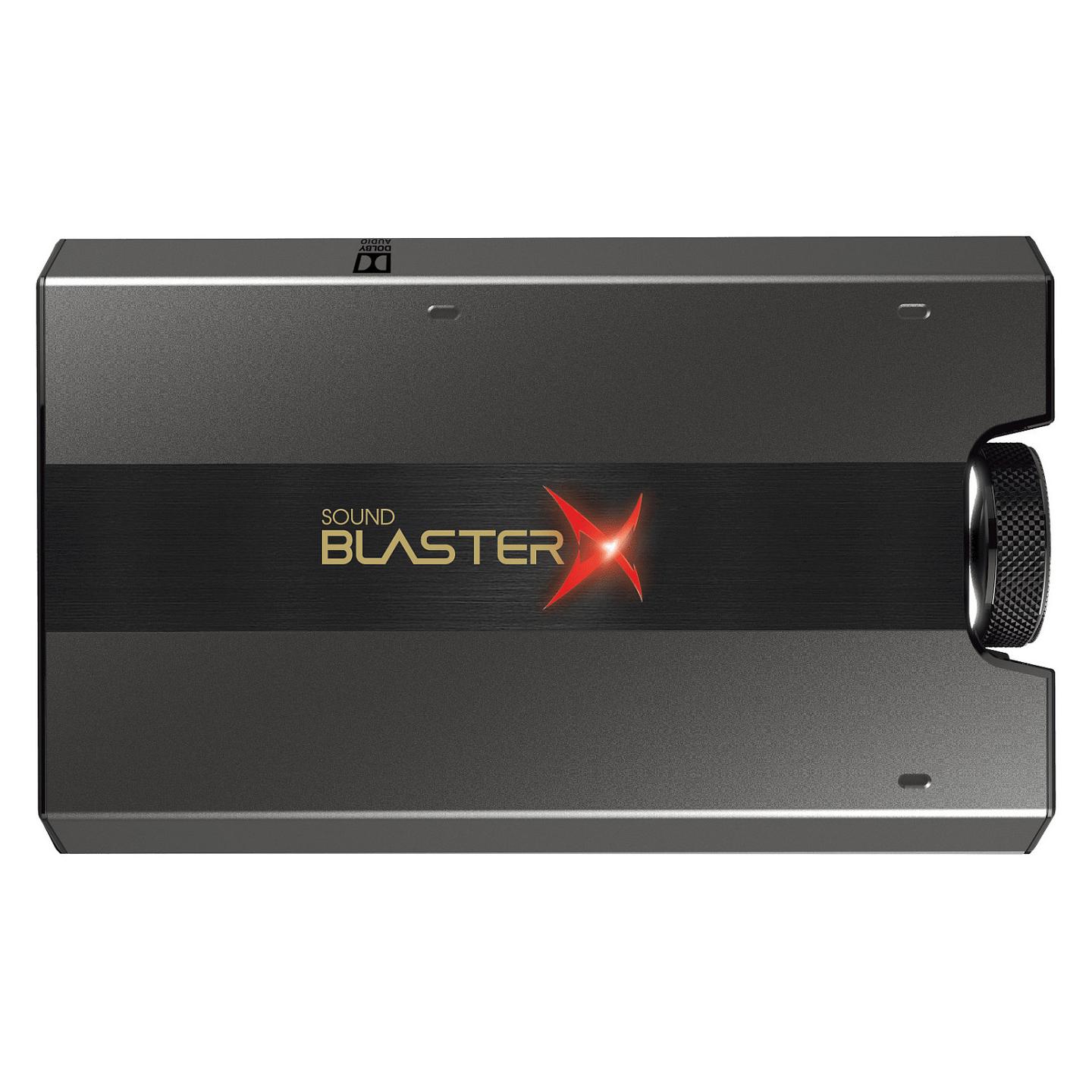Kartelë zanore e jashtme Creative Sound BlasterX G6, USB, DAC 32-bit/384 kHz, SNR 130 dB, Dolby Digital, surround virtual 7.1 - Zezë - 2