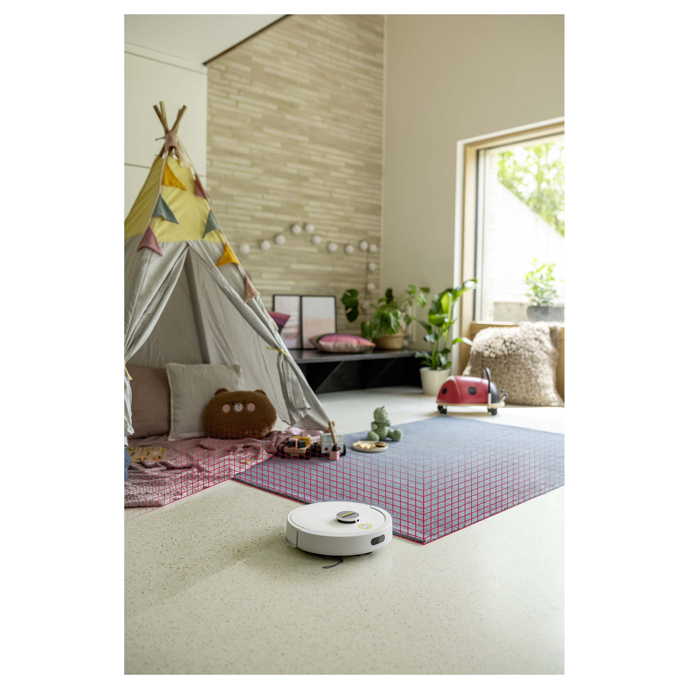 Fshesë Robotike Kärcher RCV 3 Comfort / 17.000Pa / 3200mAh / 0.3L / Wi-Fi / App Control / Mop – Bardhë - 6