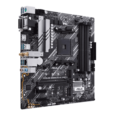 Motherboard SUS PRIME B550M-A WIFI II, AMD AM4, B550, DDR4, Micro-ATX, Wi-Fi 6, Bluetooth 5.2, 1Gb Ethernet, PCIe 4.0 - 2