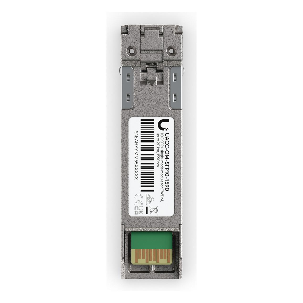 Transceiver Ubiquiti UACC-OM-SFP10-1590, SFP+, 10 Gbps, LC Duplex, 1590 nm, 20 km, Single-Mode - Argjend - 4