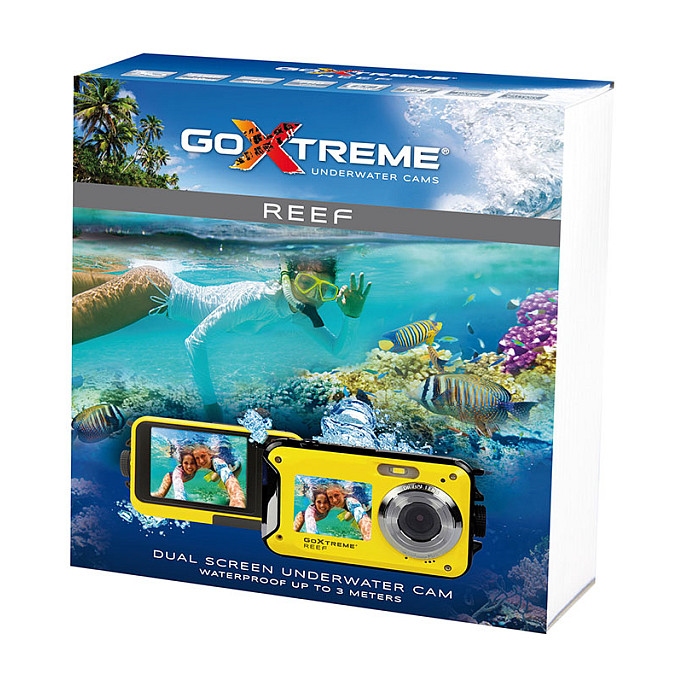 Kamerë digjitale Easypix GoXtreme Reef / 8MP / Full HD / Dual Screen / Waterproof 3m / Anti-Shake - Verdhë - 3