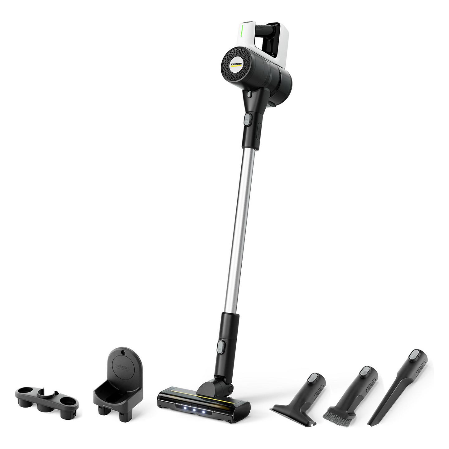 Fshesë me Vakum Kärcher VCS 3 Nano / 2.5Ah / 600ml / HEPA / Auto-Sense / Clean Control / LED / 50min / USB-C – Bardhë/Zezë - 1