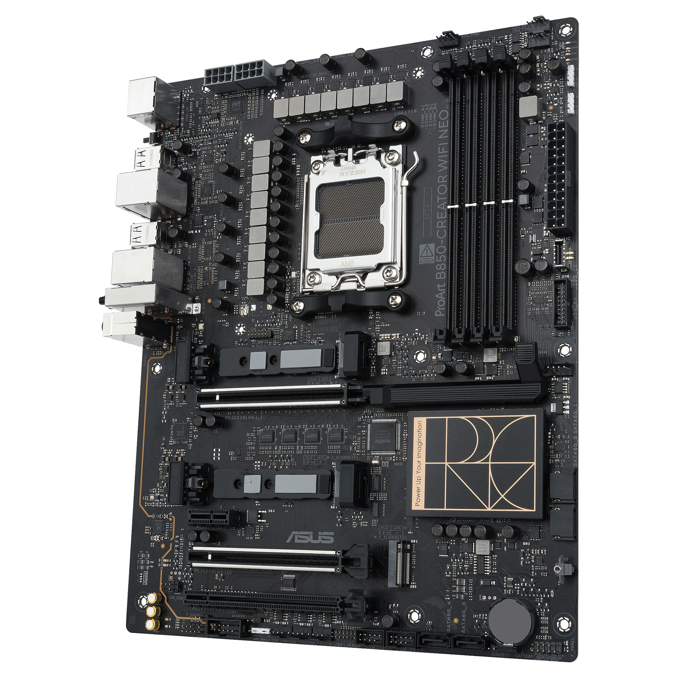Pllakë Amë ASUS PROART B850-CREATOR WIFI NEO / AMD AM5 / B850 / DDR5 / ATX / Wi-Fi 7 / 5GbE LAN - 9