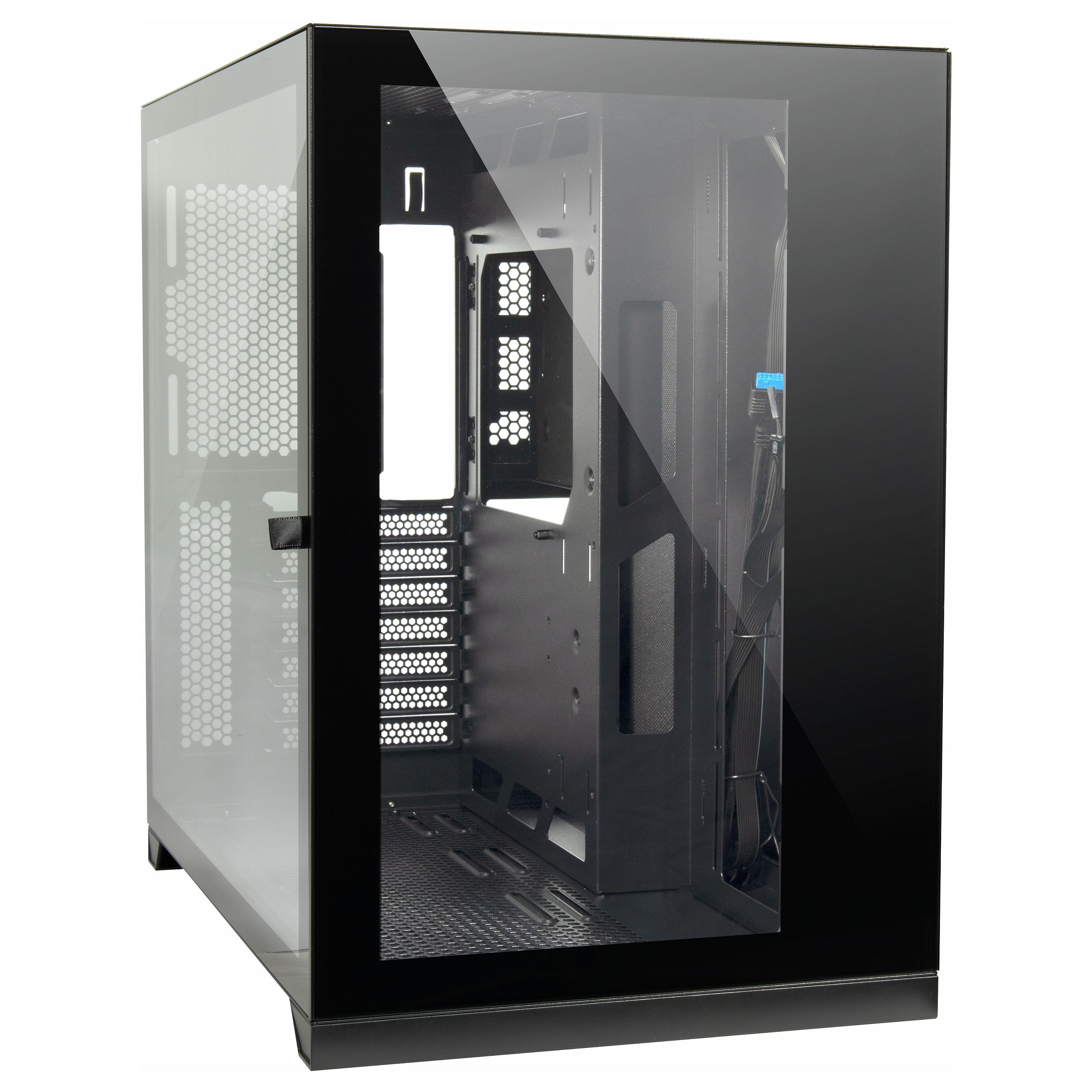 Kasë PC Inter-Tech C-703 Vision / Midi Tower / ATX / 10x 120mm Fan Support / 3x 2.5" + 2x 3.5" Bay / Tempered Glass - Zezë
