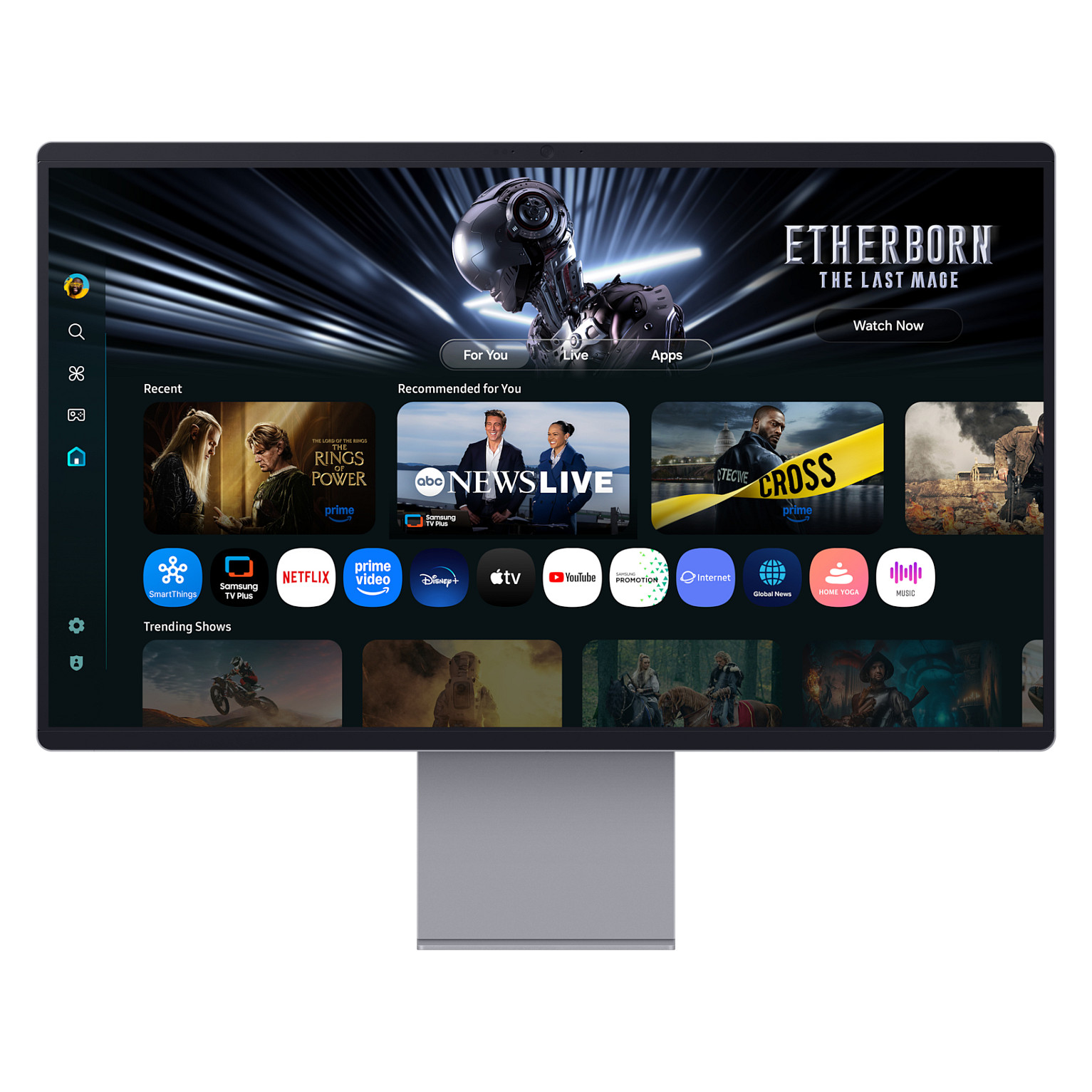 Monitor Gaming Samsung Smart S32FM900SU / 32"/ 4K Ultra HD / OLED / 165Hz / 0.03ms / USB-C + USB-A + HDMI + DisplayPort + HDCP - Argjendi - 5