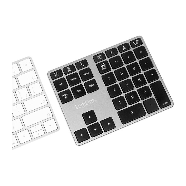 Tastierë Pa kabllo LogiLink ID0187 / Numerike / 35 Taste / Rubber Dome (Chiclet) / Bluetooth - Hiri - 7