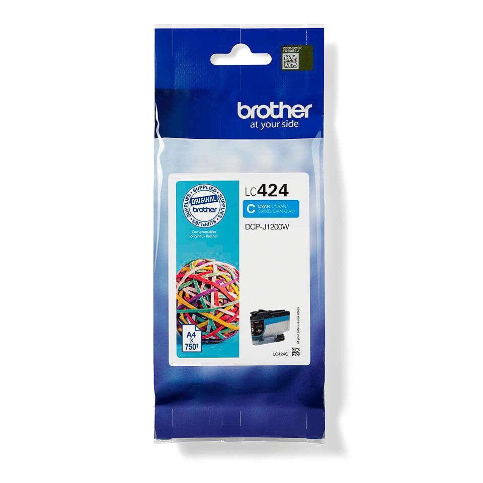INK Brother LC-424C / LC424C / 750 faqe / Standard – Blu