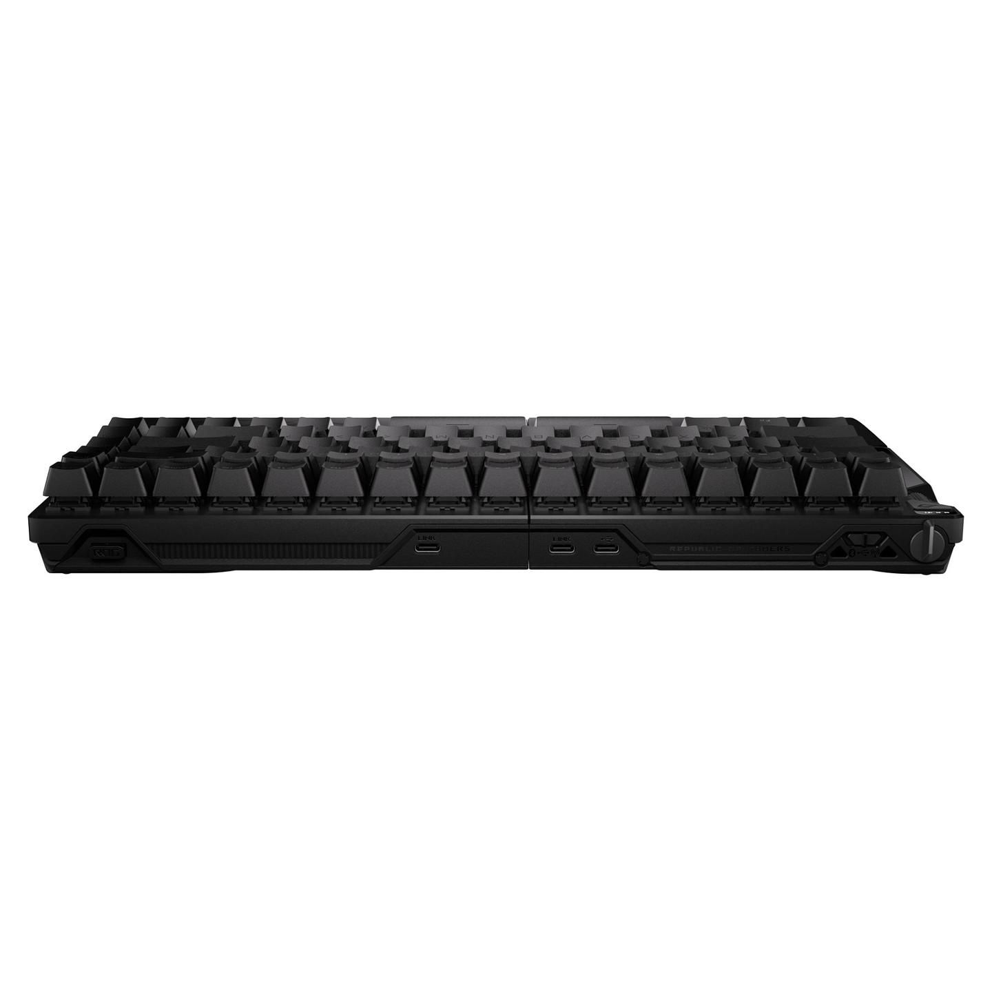 Tastierë Gaming ASUS ROG Falcata / USB + 2.4 GHz + Bluetooth 5 / Mekanike Magnetike ROG HFX V2 / 75% / QWERTZ / German / RGB - Zezë - 8