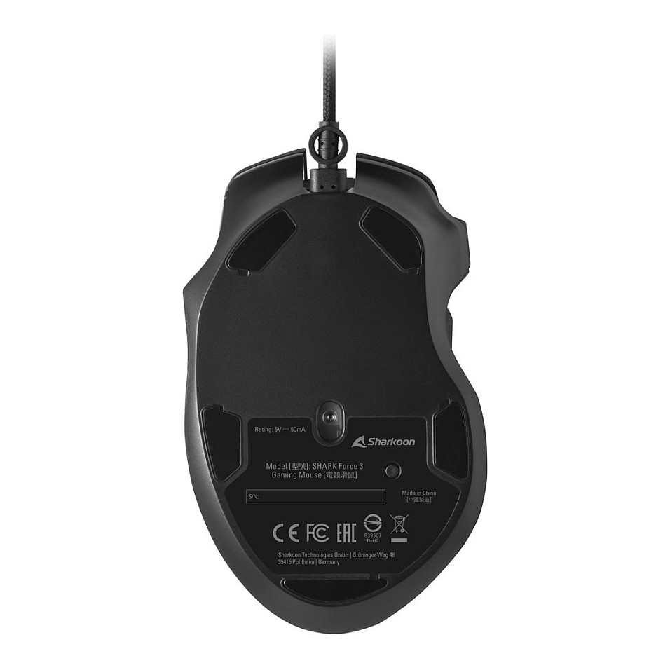 Maus Gaming Sharkoon Shark Force 3 / Optik 8 butona / 12.800DPI / e zezë - 9