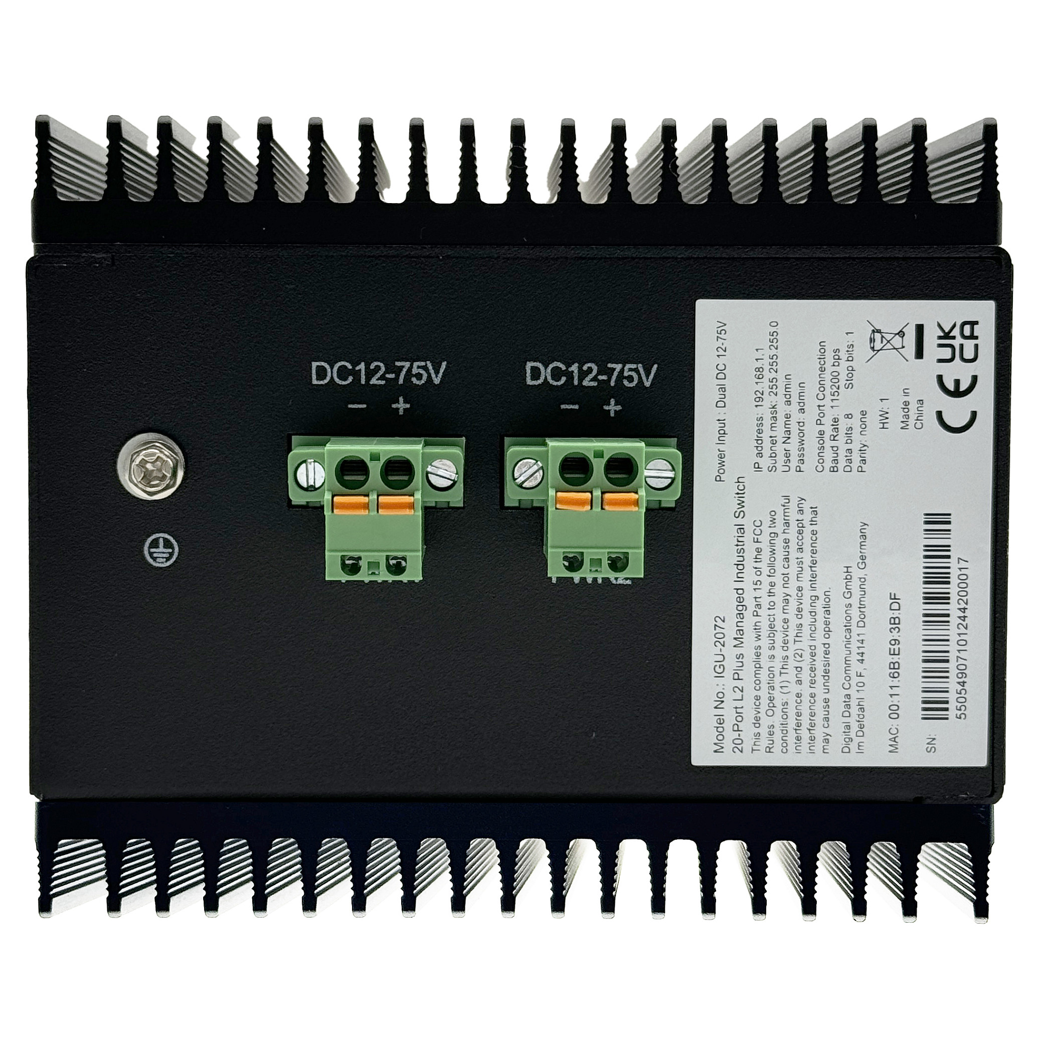 Switch 20x GE IGU-2072 8x 1GbE.8x 2.5GbE SFP sw - 3
