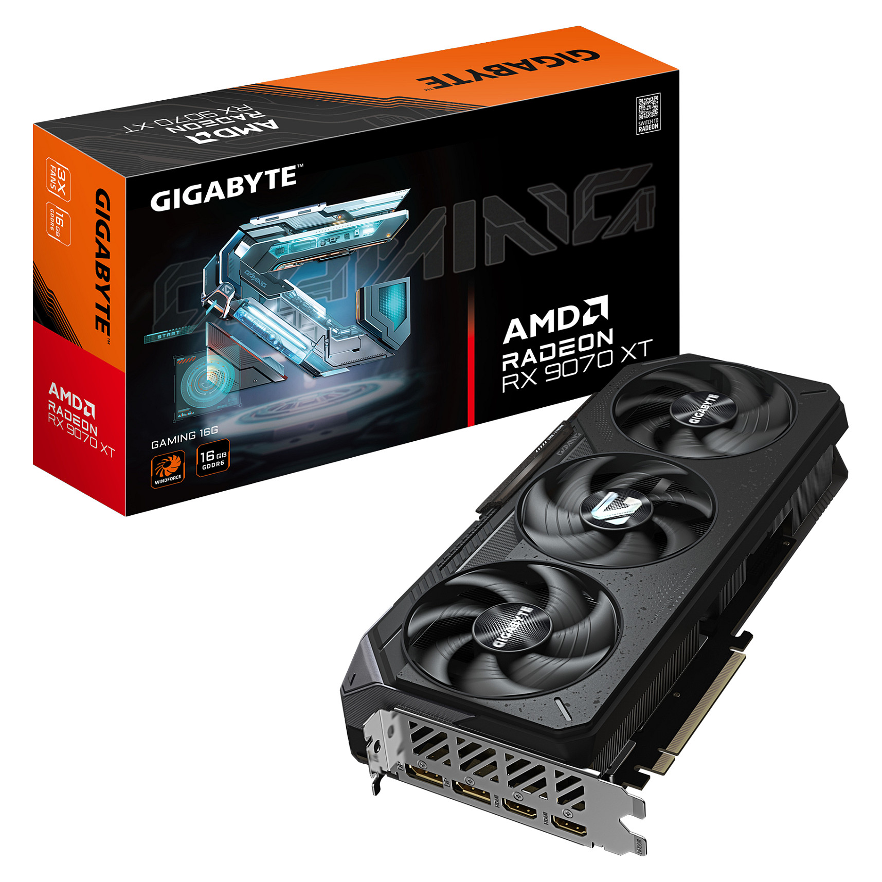 Kartelë Grafike AMD Radeon RX 9070 XT / 16GB GDDR6 / Gigabyte Gaming - 1