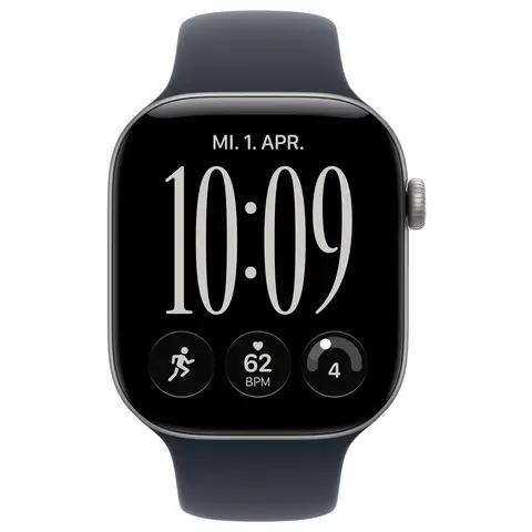 Apple Watch Series 12, 46mm, GPS, Space Gray Aluminium, Navy Blue Sport Band - S/M - 2