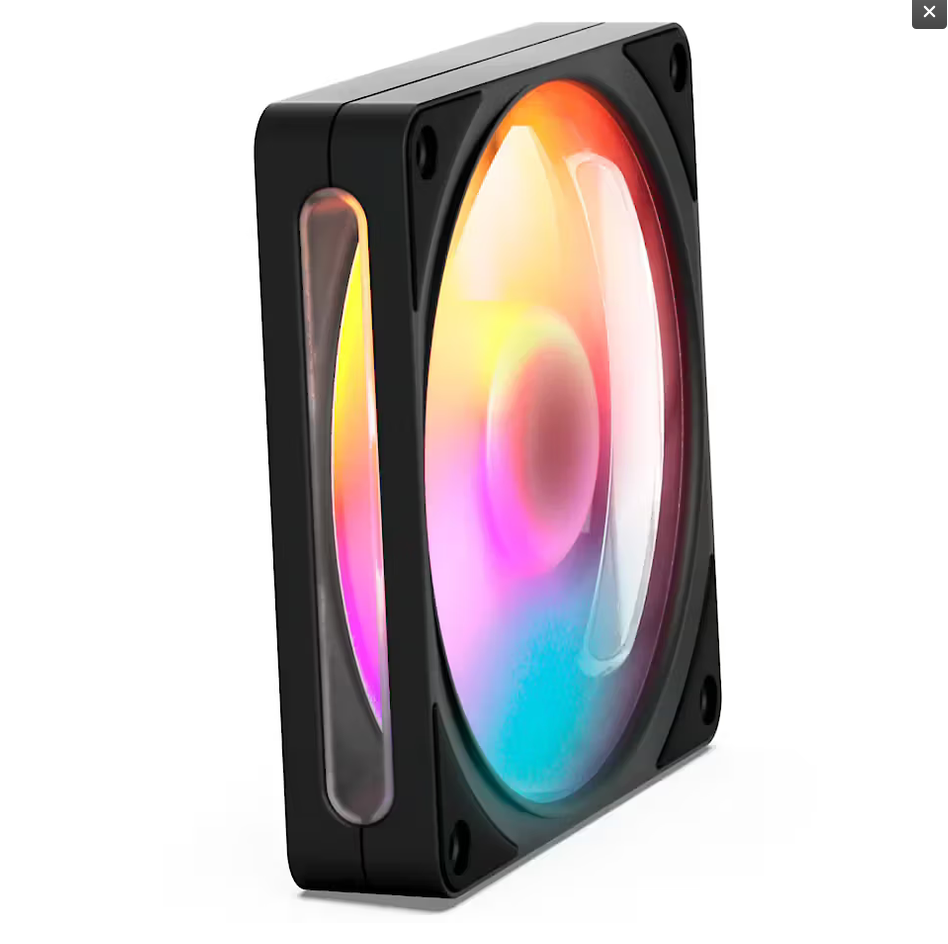Ftohës për Kasë NZXT F120 Core / 120mm / 500-1800 RPM / ARGB / PWM – Zezë - 2