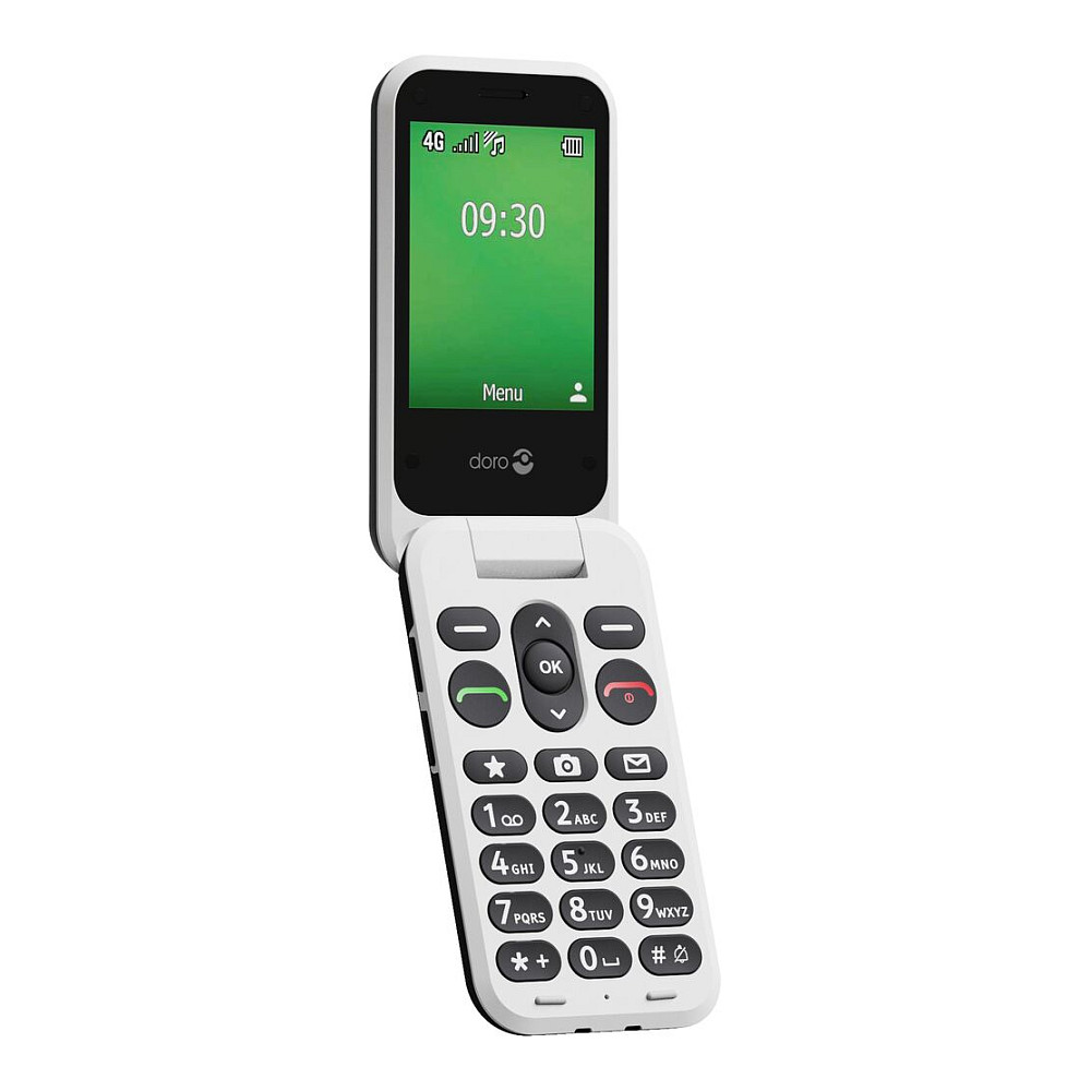 Telefon i thjeshtë Doro Leva E30 LTE - Zezë / Bardhë - 4