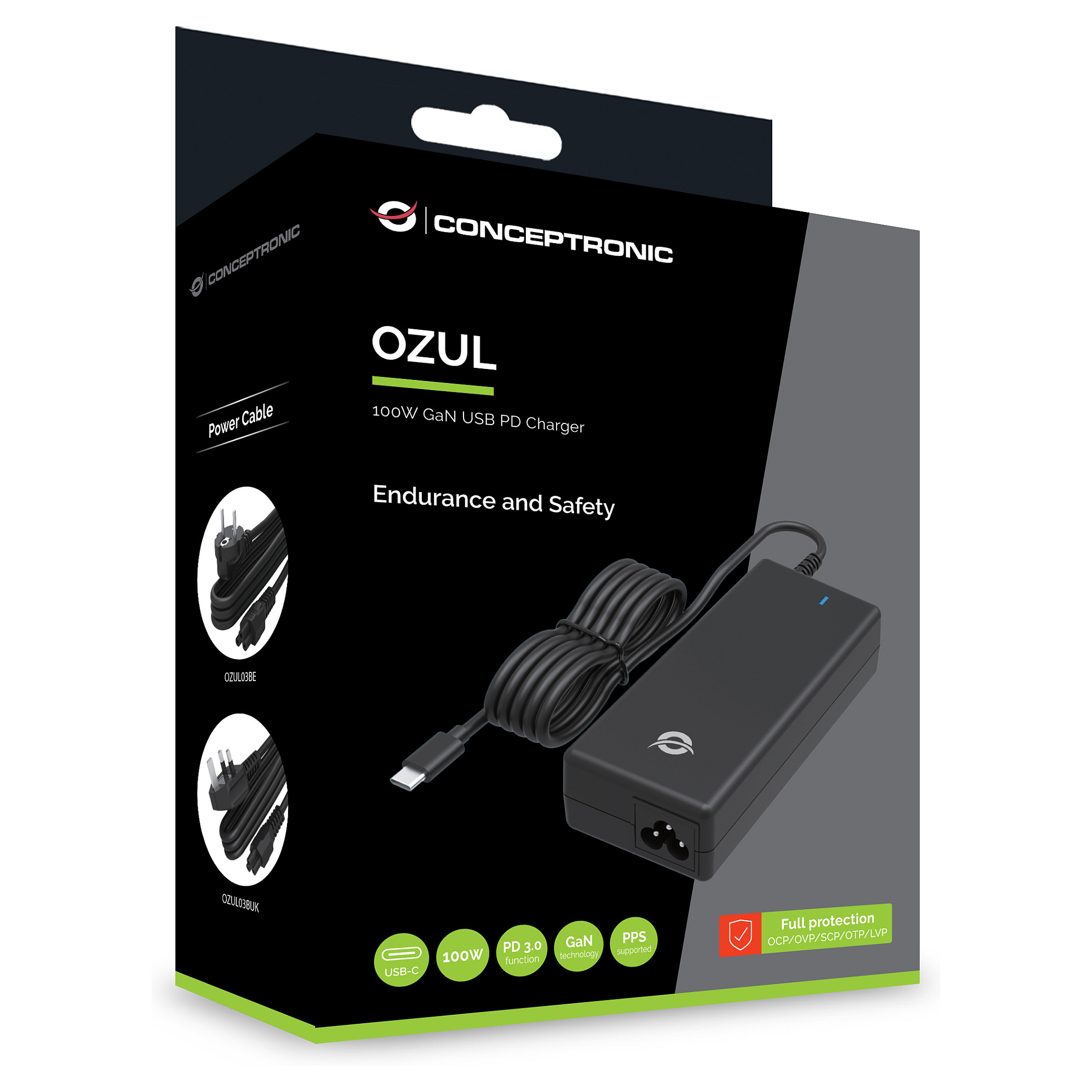 Adapter Conceptronic OZUL03BE / 100W / USB-C / PD 3.0 / PPS - Zezë - 4