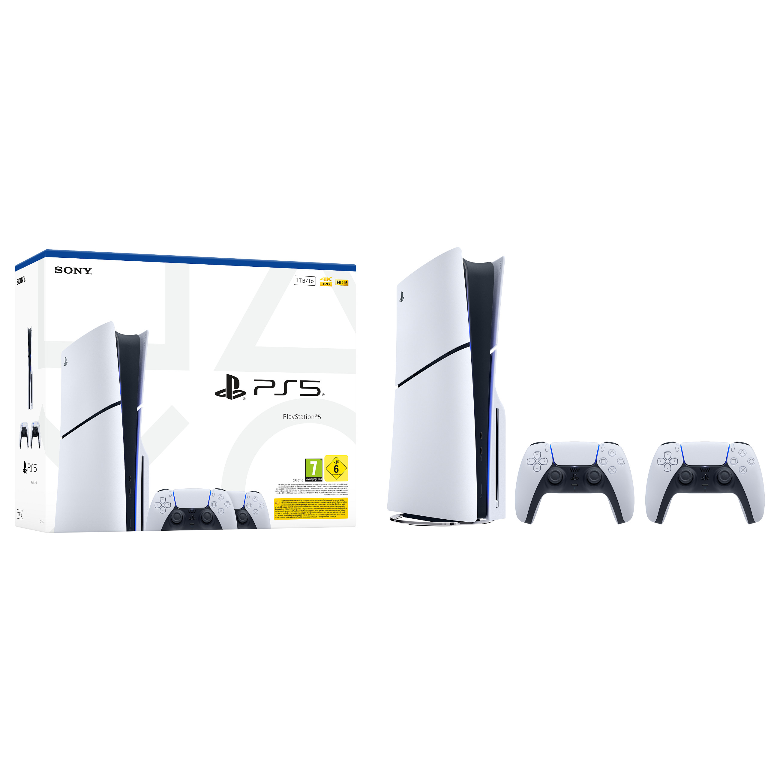 Sony Playstation 5 Bundle Disc-Edition inkl. zweiten DualSense Controller White - 1