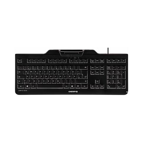Tastierë me kabllo CHERRY KC 1000 SC, lexues i kartave inteligjente, USB-A, AZERTY belge – Zezë
