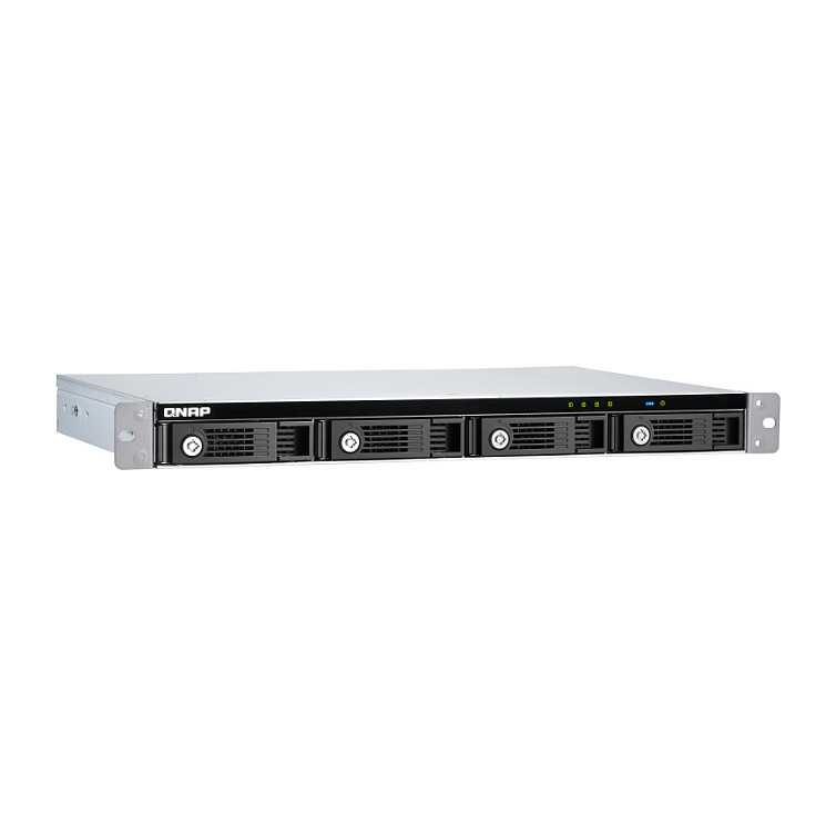 QNAP TS-433eU-4G 4-Bay 1U Short-Depth Rack NAS Server – ARM Cortex-A55, 4GB DDR4, Dual 2.5GbE - 4