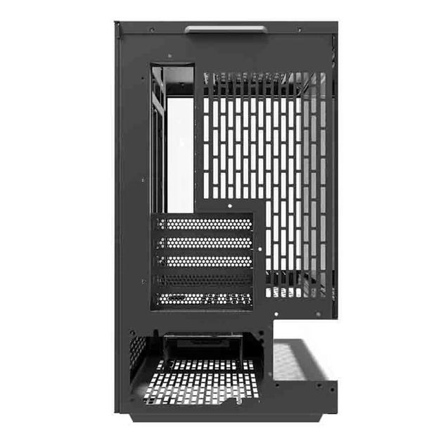 Kasë Darkflash FLOATRON F1 / M-ATX Mid-Tower / 6x120mm ARGB / USB Type-C / Xham i Temperuar / Floating Design – Zezë - 4