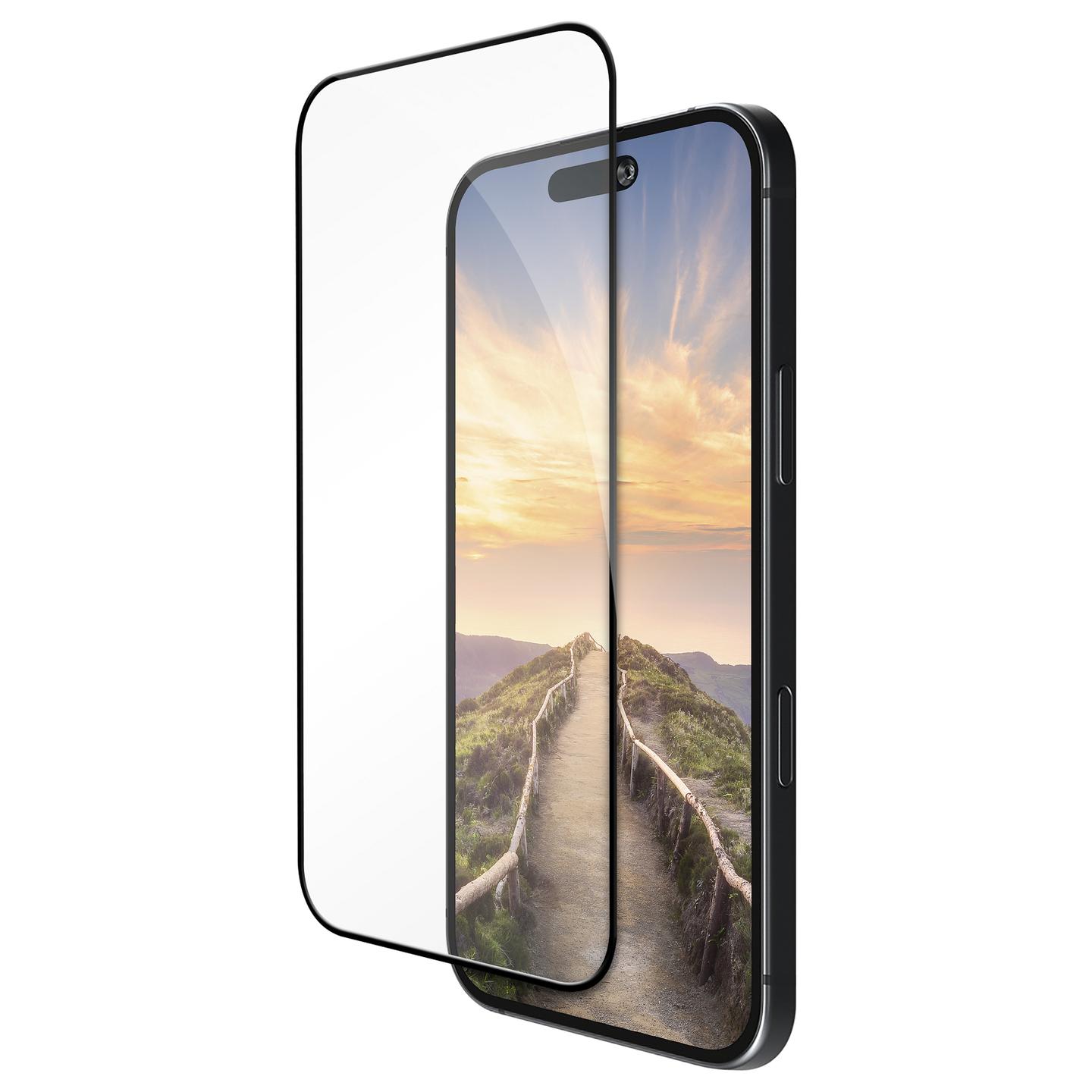 Mbrojtëse Ekrani dbramante1928 Eco-Shield, iPhone 17 Pro, 0.4mm, rPET - Transparente, Kornizë e Zezë