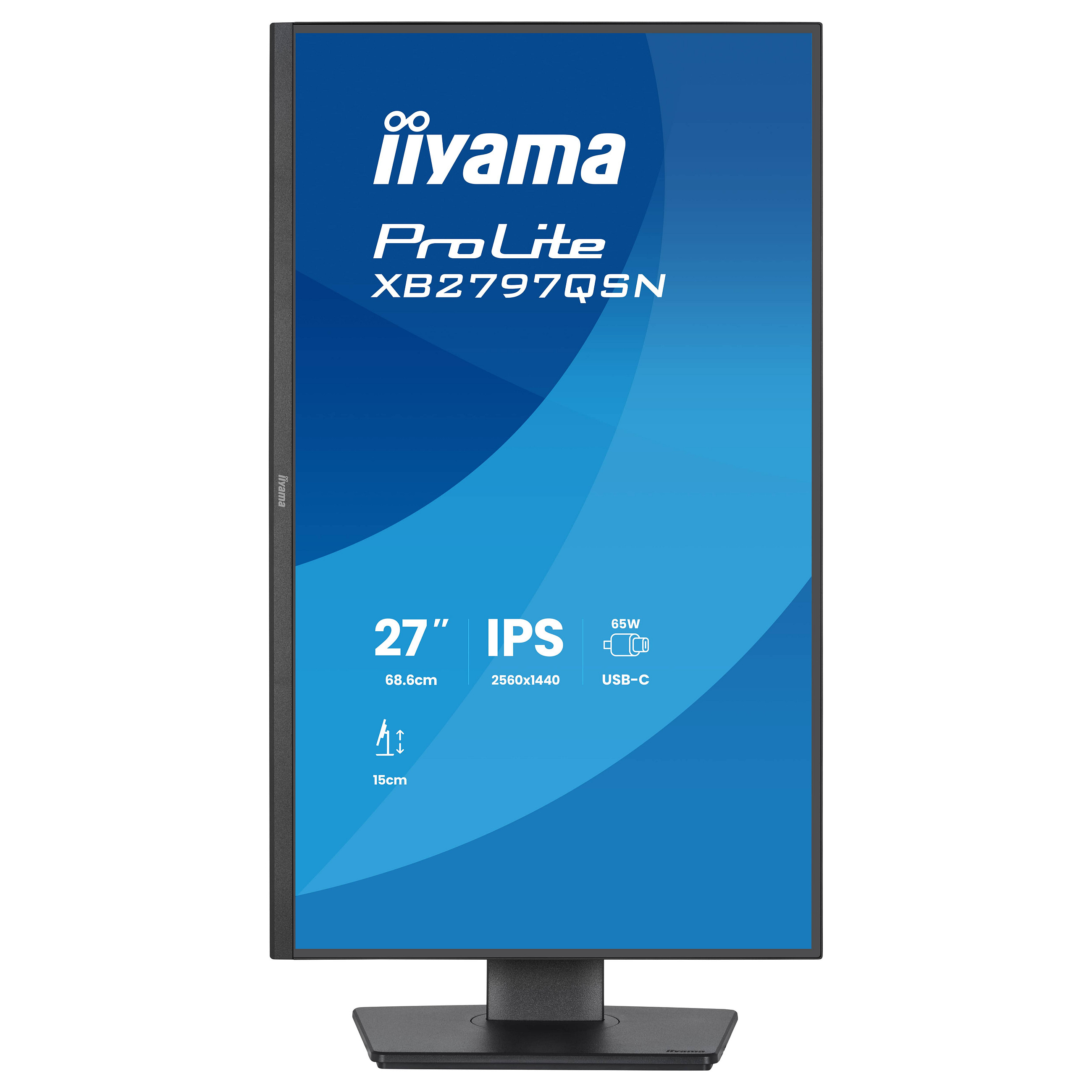Monitor IIYAMA XB2797QSN-B1 / 27"/ Quad HD IPS / LCD / 75Hz / 1ms / HDMI+USB+DP - Zezë - 3