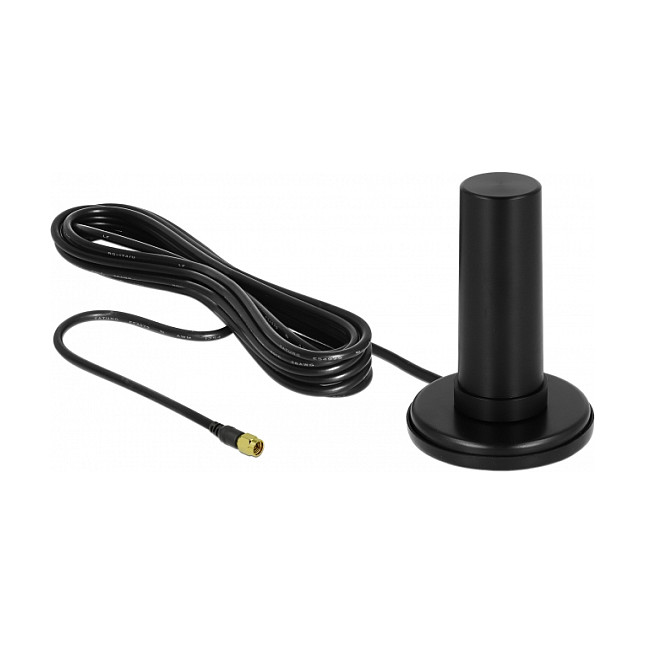 WiFi USB DELOCK 5G LTE Antenna SMA Plug / 0–3 dBi / Omnidirectional / RF195 Kabllo 3m / Outdoor - Zezë - 1