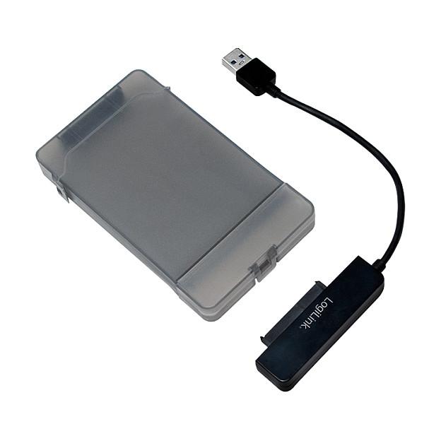 Këllëf për disqe LogiLink AU0037, 2.5", SATA III, USB 3.0, deri në 5Gb/s - Hiri - 4