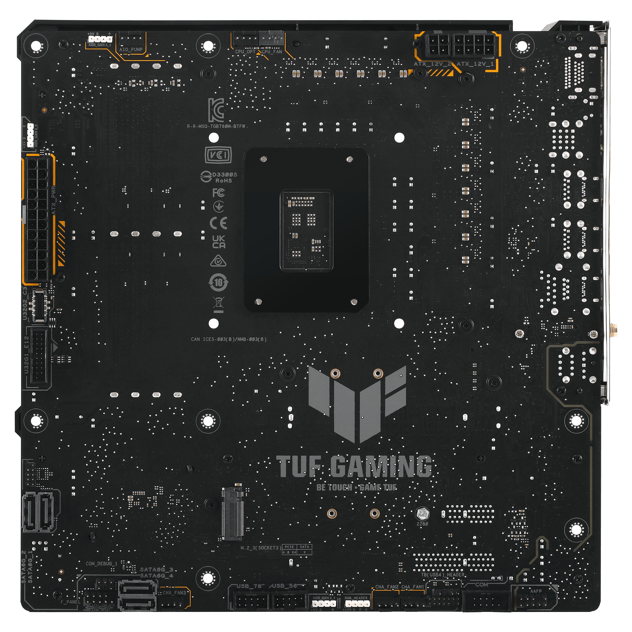 Pllakë Amë ASUS Intel TUF GAMING B760M-BTF WIFI DDR5 mATX - 8