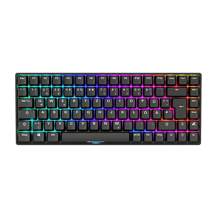 Tastierë Gaming Sharkoon SGK50 S3 PBT Gateron G Pro 3.0 Yellow Wired / QWERTZ / German Language - Zezë - 2