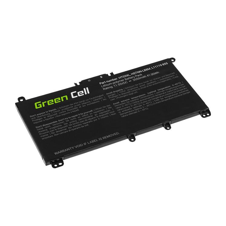 Bateri Green Cell HP163, 11.55V, 3400mAh, Li-Polymer, për HP - Zezë - 2