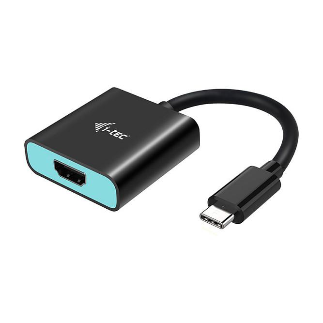 Adapter Video i-tec C31HDMI60HZP, USB-C në HDMI, 4K/60Hz, Kabllo 15cm - Zezë