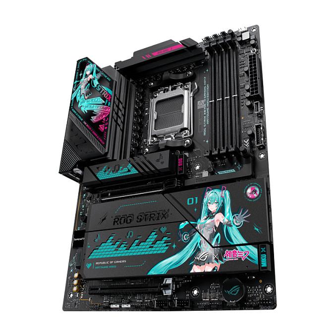 Motherboard ASUS ROG STRIX X870E-H Hatsune Miku Edition, AMD AM5, X870E, DDR5, ATX, PCIe 5.0, Wi-Fi - 4