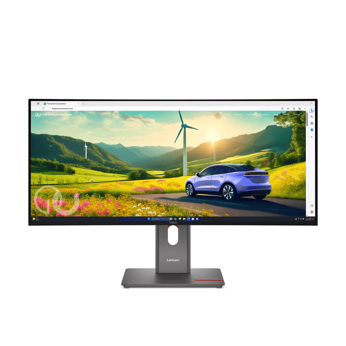 Monitor Lenovo ThinkVision P34WD-40, 34", UWQHD IPS Curved, 120Hz, 4ms, HDMI+DP+USB-C+USB+LAN - Zezë